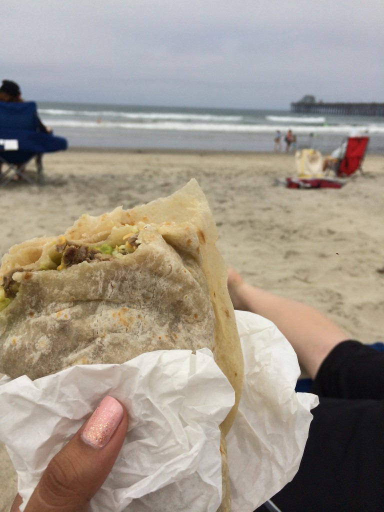 Burritos, beaches, and my birthday man!  