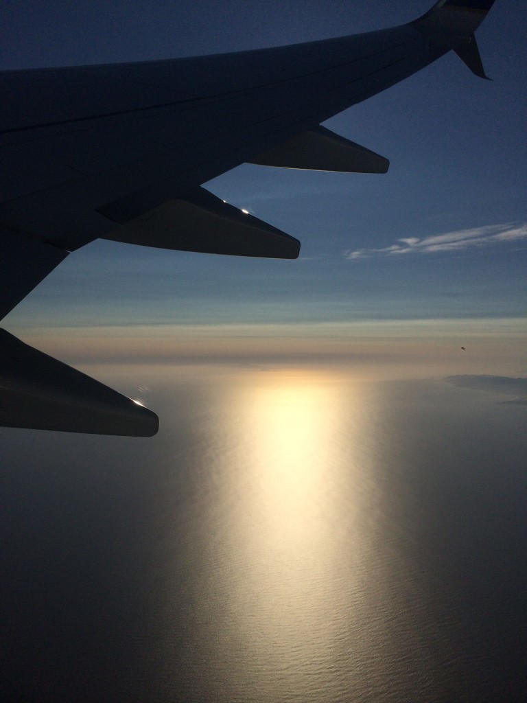 Over the Pacific Ocean to California! 