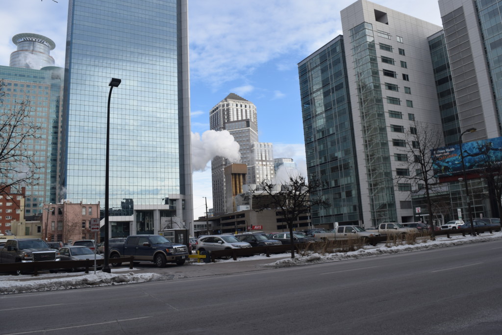 Just walking around the downtown