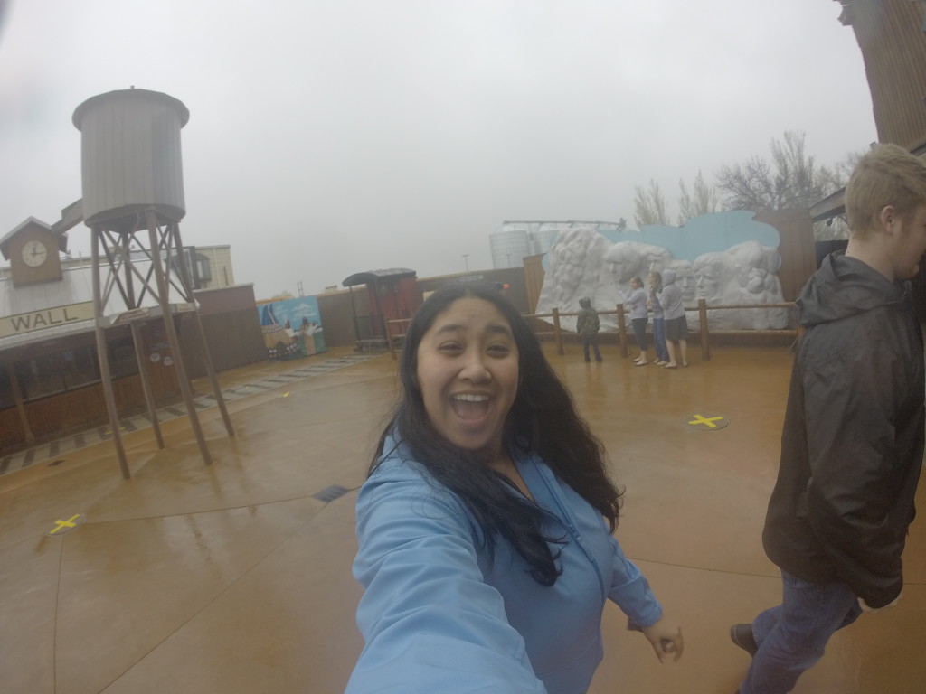 It may be rainy, but always happy to be in a new place!