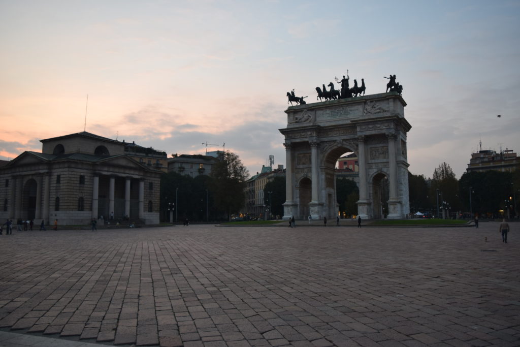 Arco della Pace, so beautiful at sunset